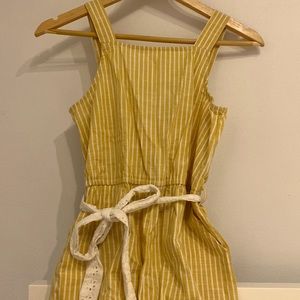 copper key yellow jumpsuit